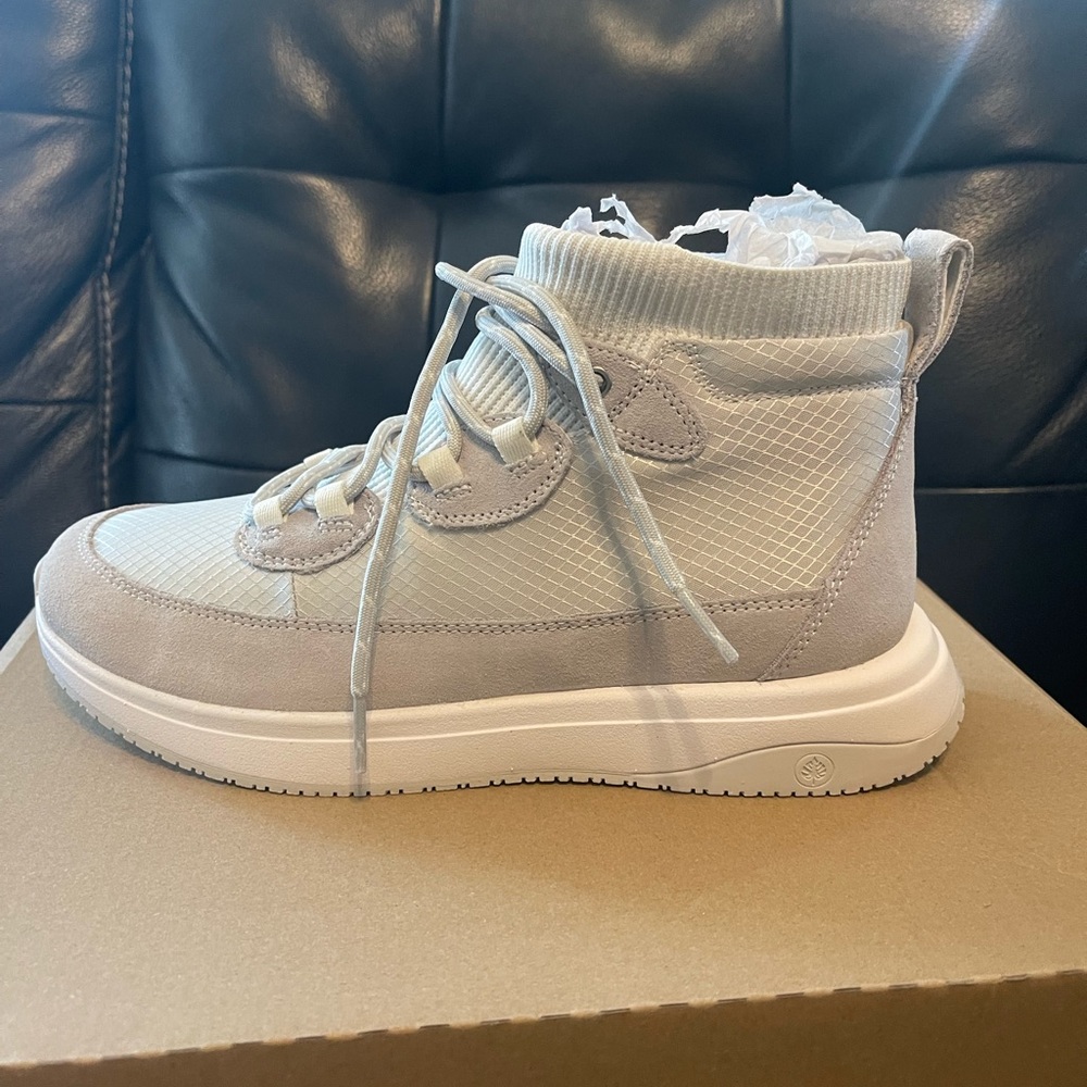 NurtureElias Mixed Material Platform High Top Sneakers-NWT Size 8.5